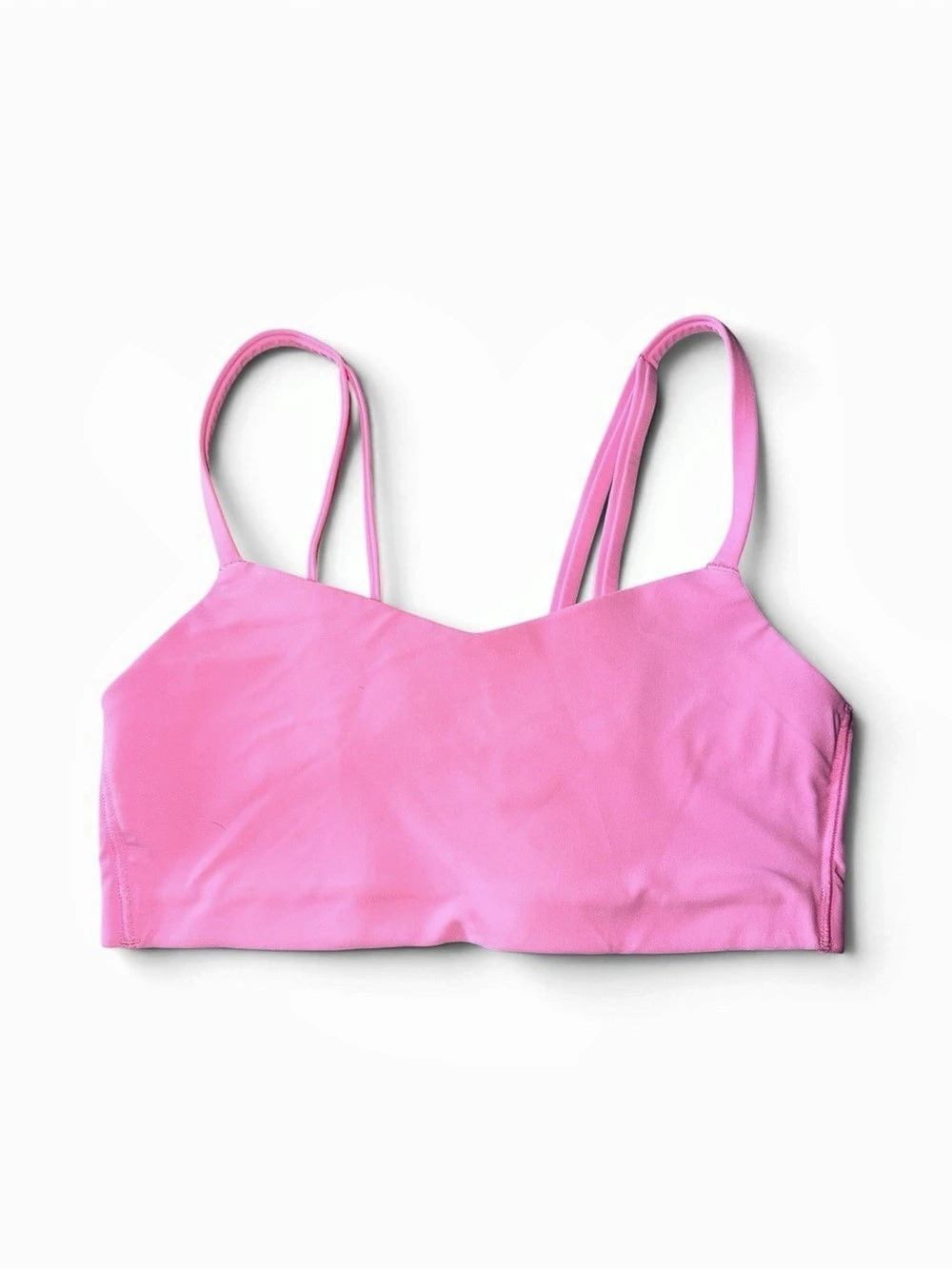 all in motion Women'Small Everyday Soft Light Support Strappy Sports Bra Pink